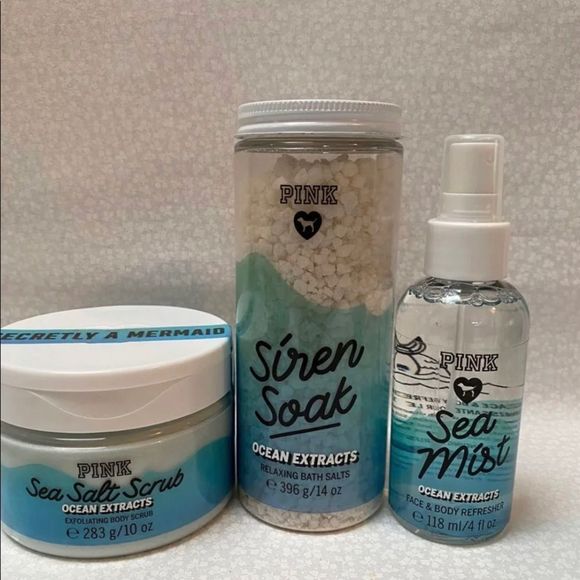 PINK Victoria's Secret Other - Victoria’s Secret PINK Ocean Extracts 3 Pc Set.
